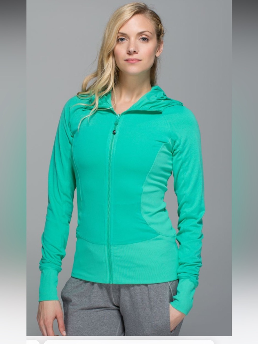 lululemon athletica Teal Zip-Up In Flux Jacket